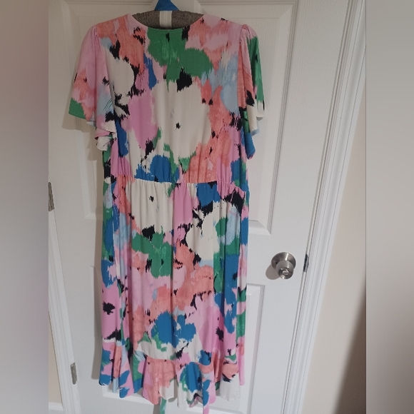 Ava & Viv Pastel Abstract Print Dress - Picture 5 of 5